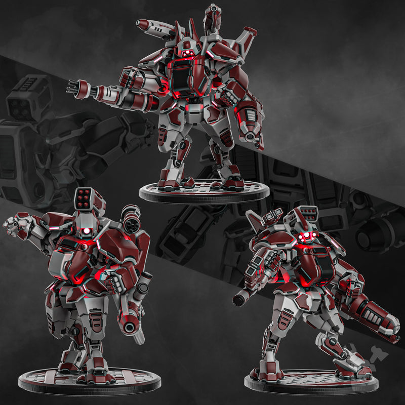 Blitz Mech Suit Miniatures | Greater Good | Sci-Fi Grimdark Wargaming Miniature 28mm 32mm