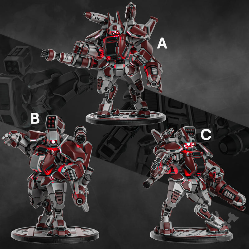 Blitz Mech Suit Miniatures | Greater Good | Sci-Fi Grimdark Wargaming Miniature 28mm 32mm