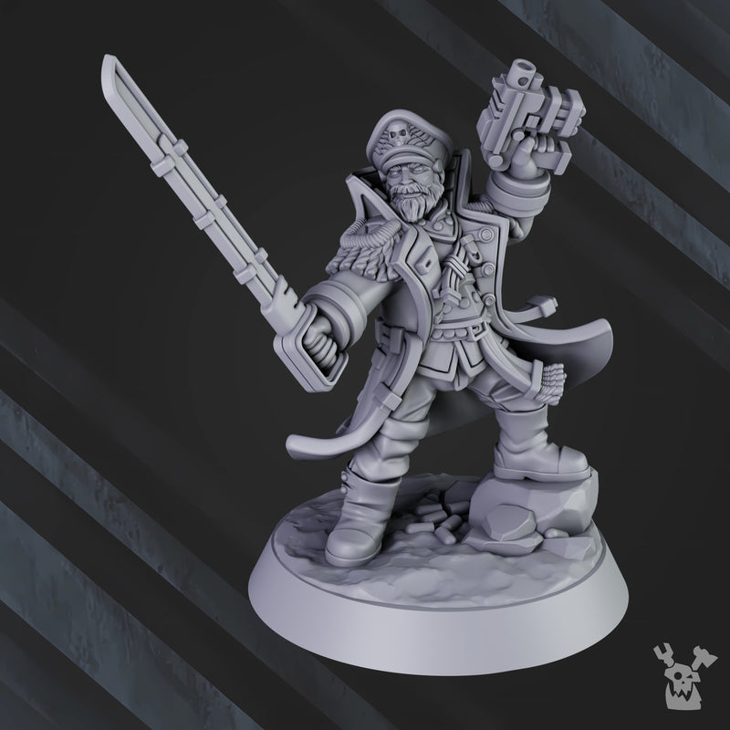 Commissar Flavius Strongwill | Imperial Soldiers | Grimdark Miniature | DakkaDakka