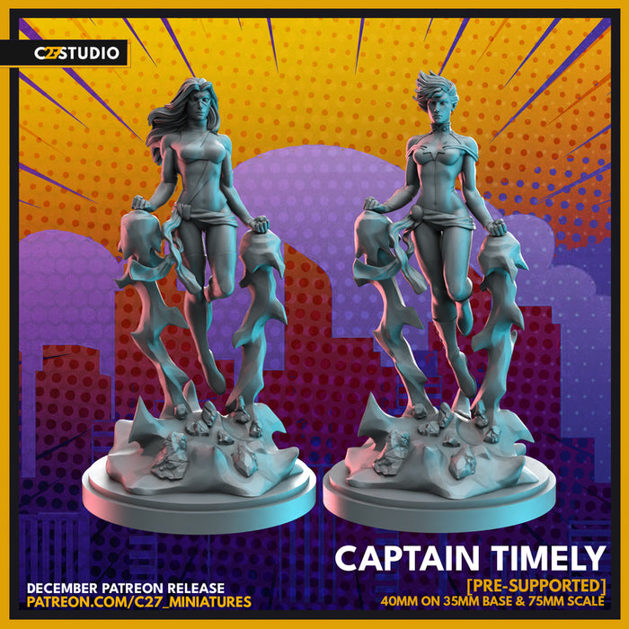 Ms./Cpt. Timely | Heroes | Sci-Fi Miniature | C27 Studio