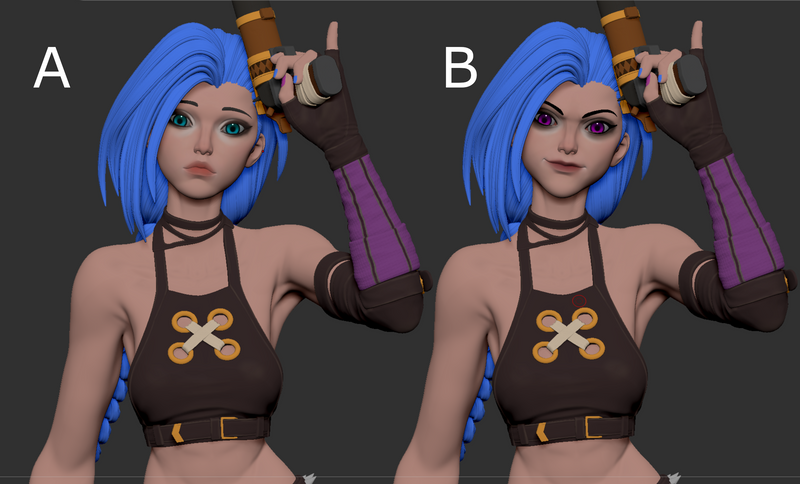 Jinx | Pin-Up Statue Fan Art Miniature Unpainted | E.S Monster