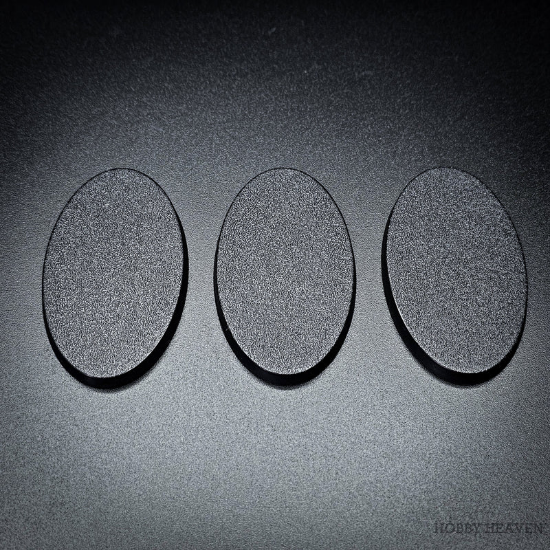 60x35mm Oval Plain Plastic Bases