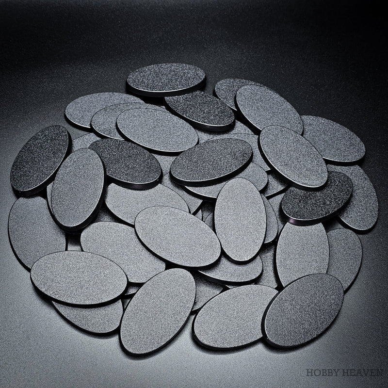 60x35mm Oval Plain Plastic Bases