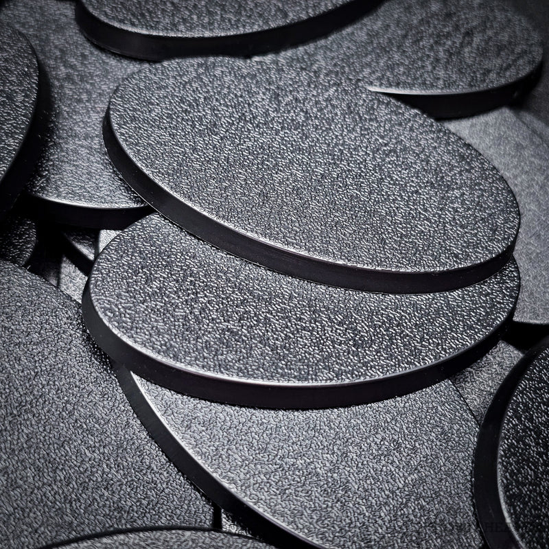 60x35mm Oval Plain Plastic Bases