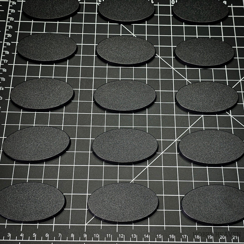 60x35mm Oval Plain Plastic Bases