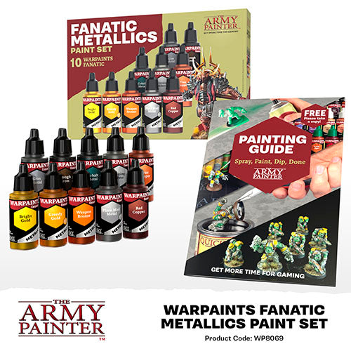 Warpaints Fanatic Metallics Paint Set | The Army Painter