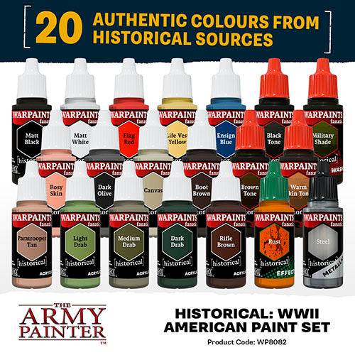 Warpaints Fanatic World Ward II American Paint Set | The Army Painter