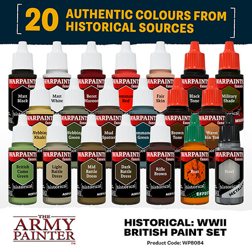 Warpaints Fanatic World War II British Paint Set | The Army Painter