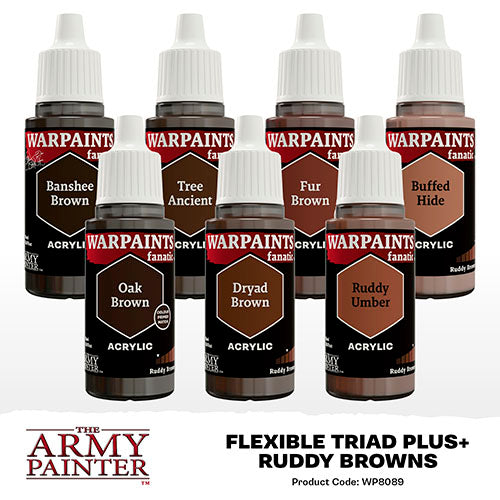 Ruddy Browns Flexible Triad PLUS+ Paint Set | The Army Painter