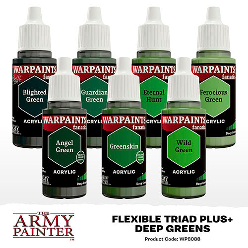 Deep Greens Flexible Triad PLUS+ Paint Set | The Army Painter