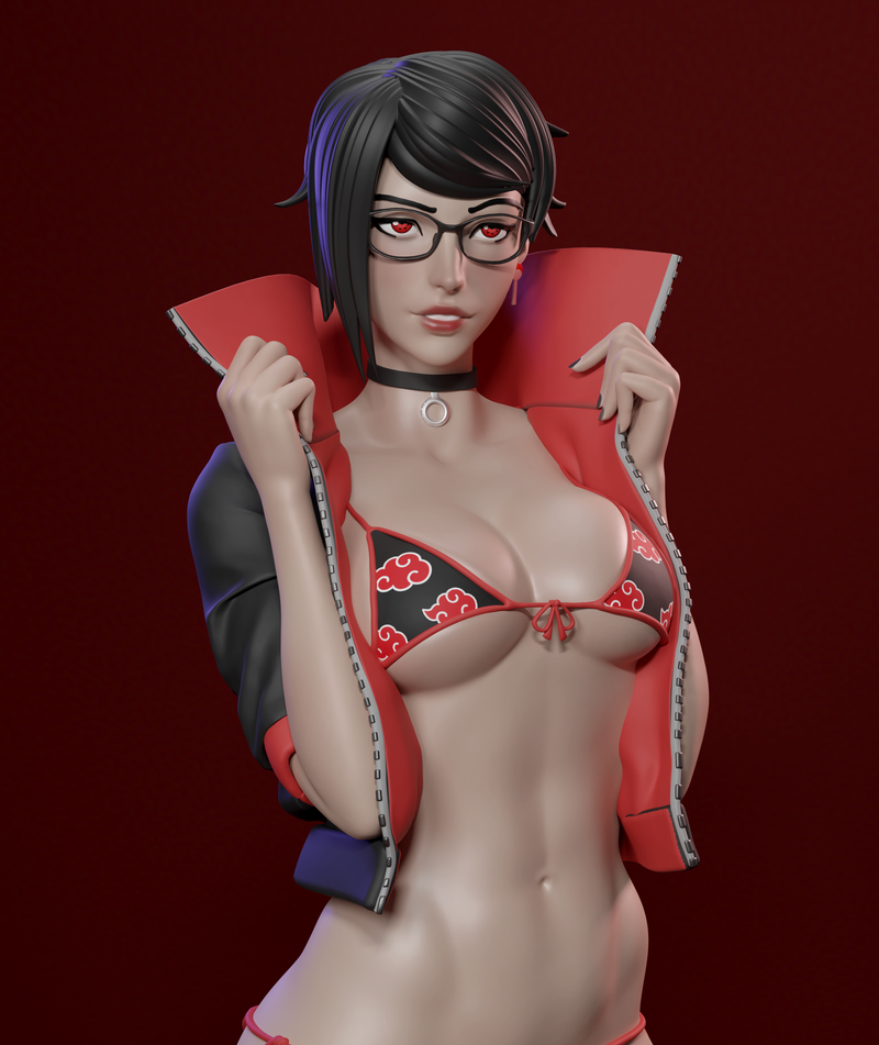 Sarada (Bikini) | Pin-Up Statue Fan Art Miniature Unpainted | Goyd Figures