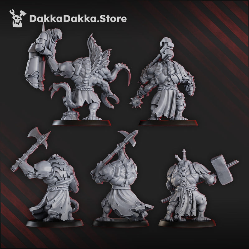 Amalgamants of the Cosmic Harvester Miniatures | Grimdark Proxy Miniature | Ghamak