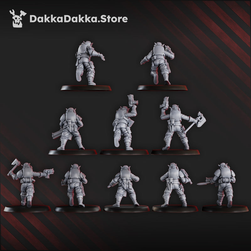 Gorggrot Tactic Squad Miniatures | Grimdark Miniature | DakkaDakka