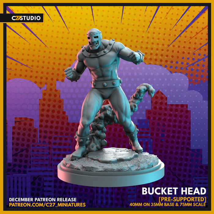Bucket Head | Heroes | Sci-Fi Miniature | C27 Studio