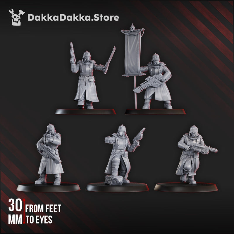 2nd Death Division Command Squad Miniatures | Imperial Soldiers | DakkaDakka