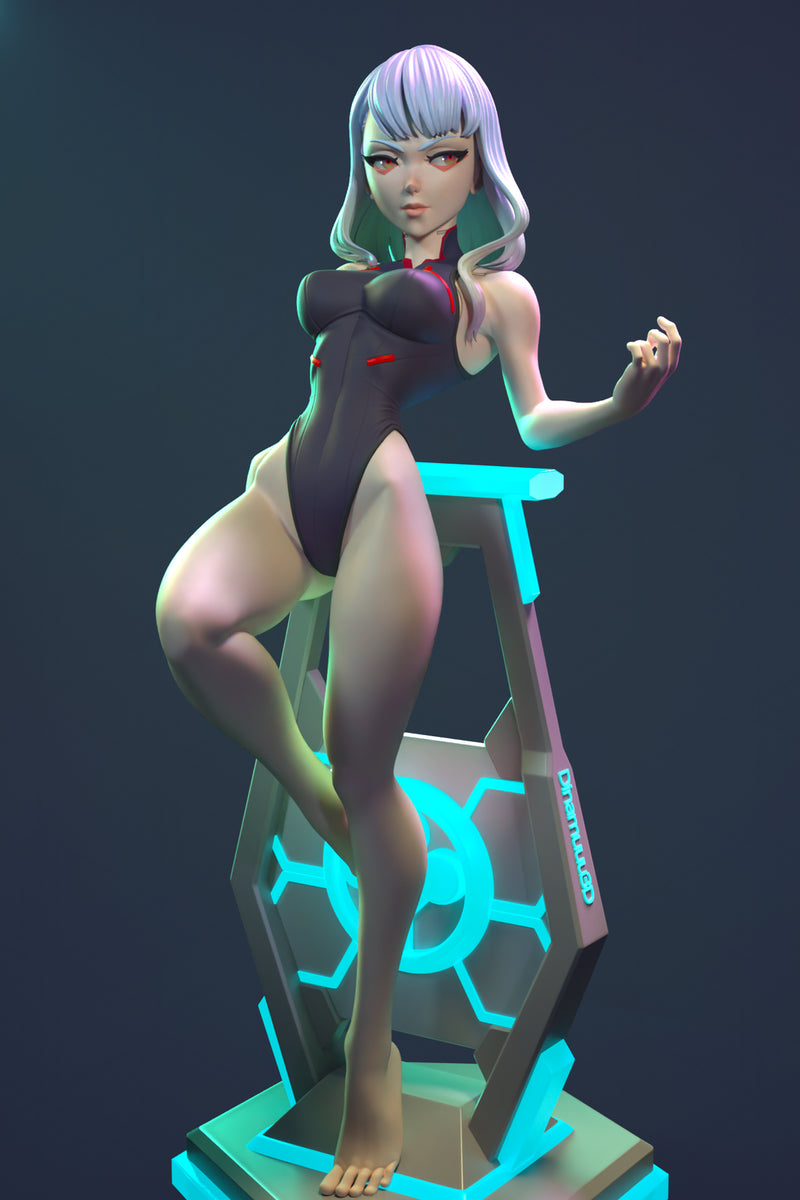Luci | Pin-Up Statue Fan Art Miniature Unpainted | Dinamuu3D