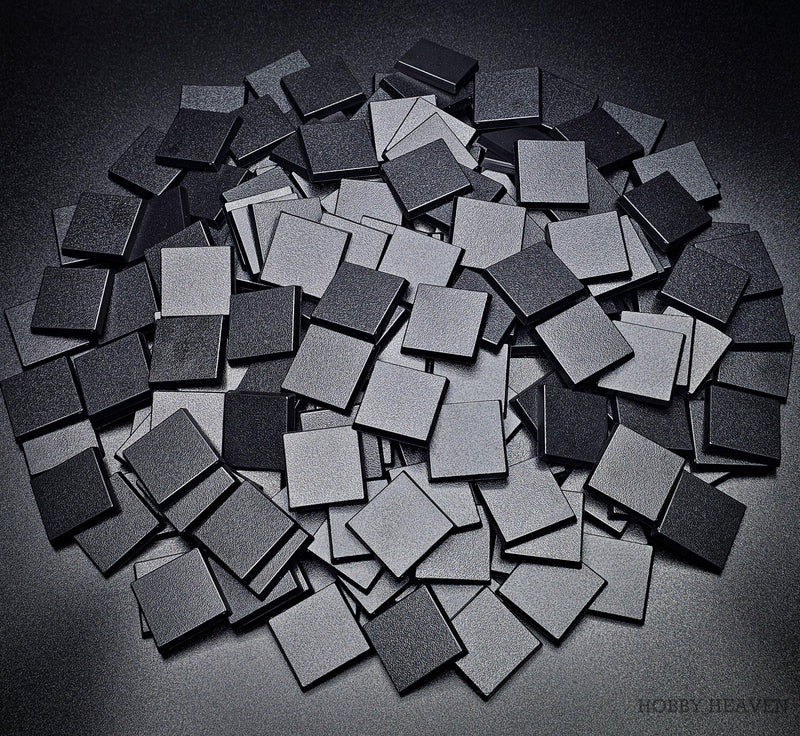 30mm Square Plain Plastic Bases
