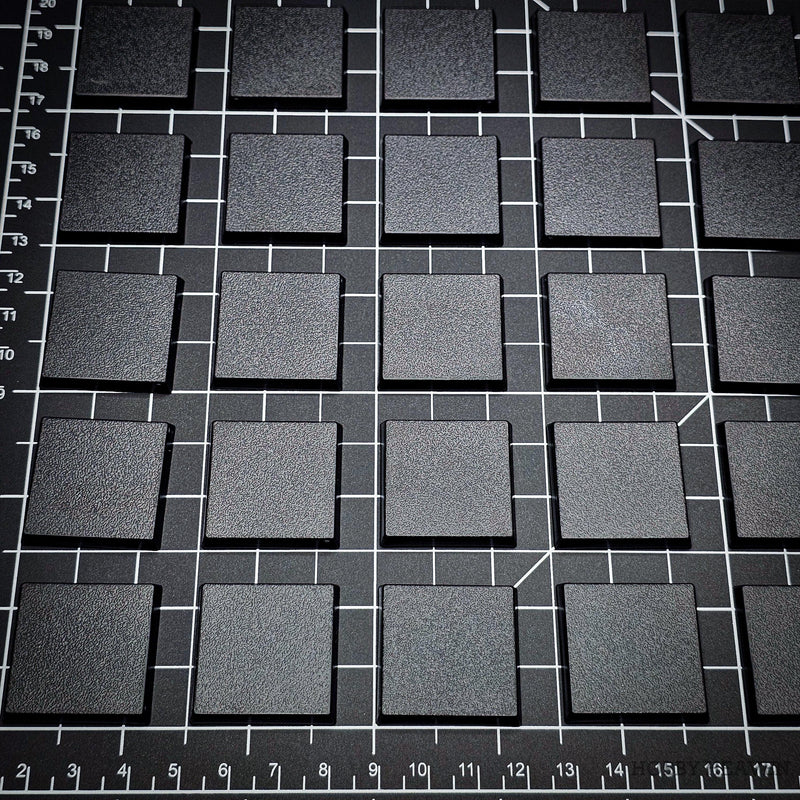 30mm Square Plain Plastic Bases