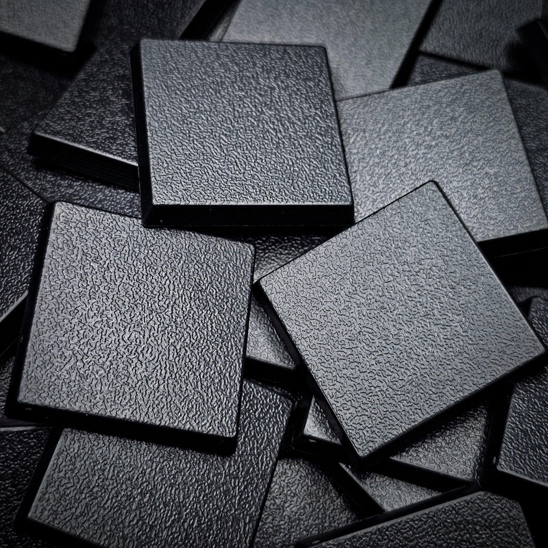 30mm Square Plain Plastic Bases