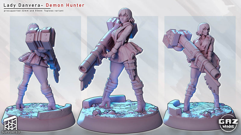 Blade Dancer Ayame | Fantasy Pin-Up Miniature | Gaz Minis