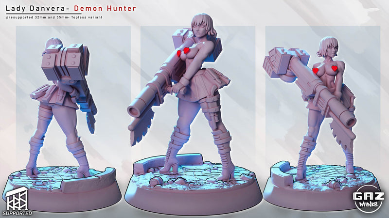 Blade Dancer Ayame | Fantasy Pin-Up Miniature | Gaz Minis
