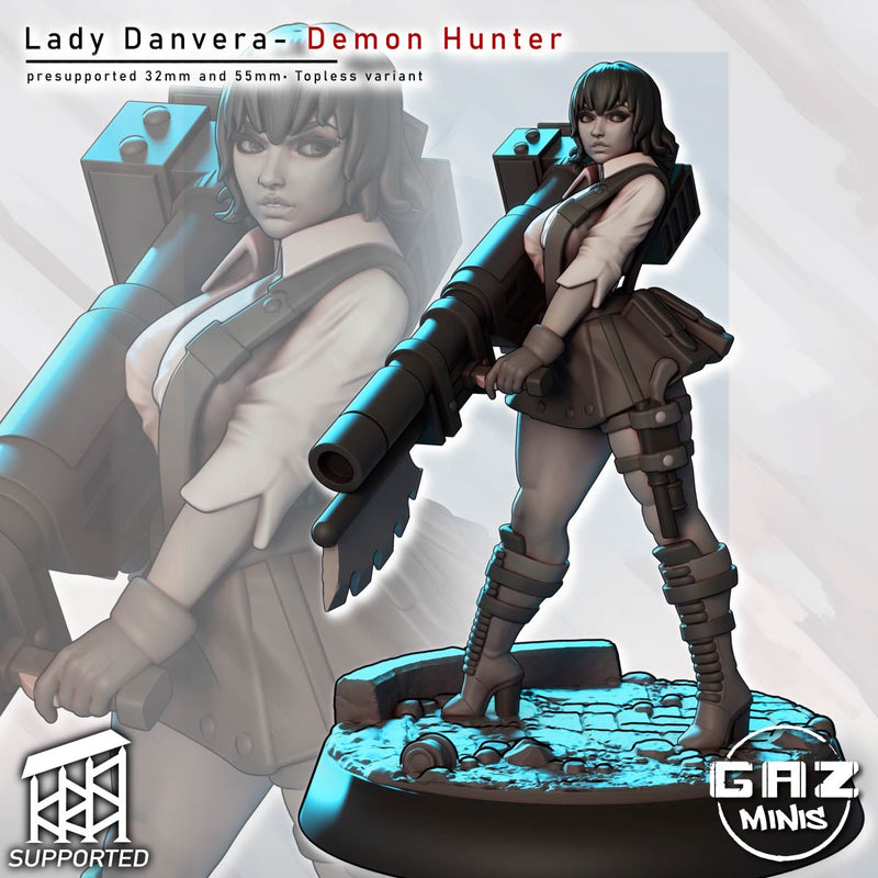 Blade Dancer Ayame | Fantasy Pin-Up Miniature | Gaz Minis