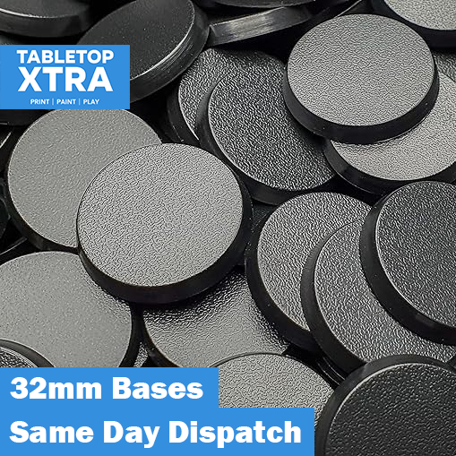 32mm Round Bases Tabletop Miniatures & Wargaming
