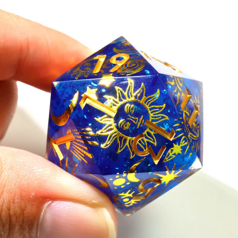 Celestial Body | 33mm D20 | Oversized Art Core Dice | Single Dice