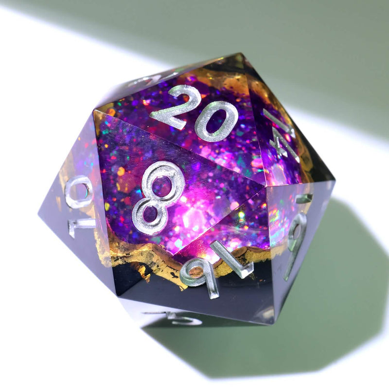Regal Relic | 33mm D20 | Oversized Geode Dice | Single Dice