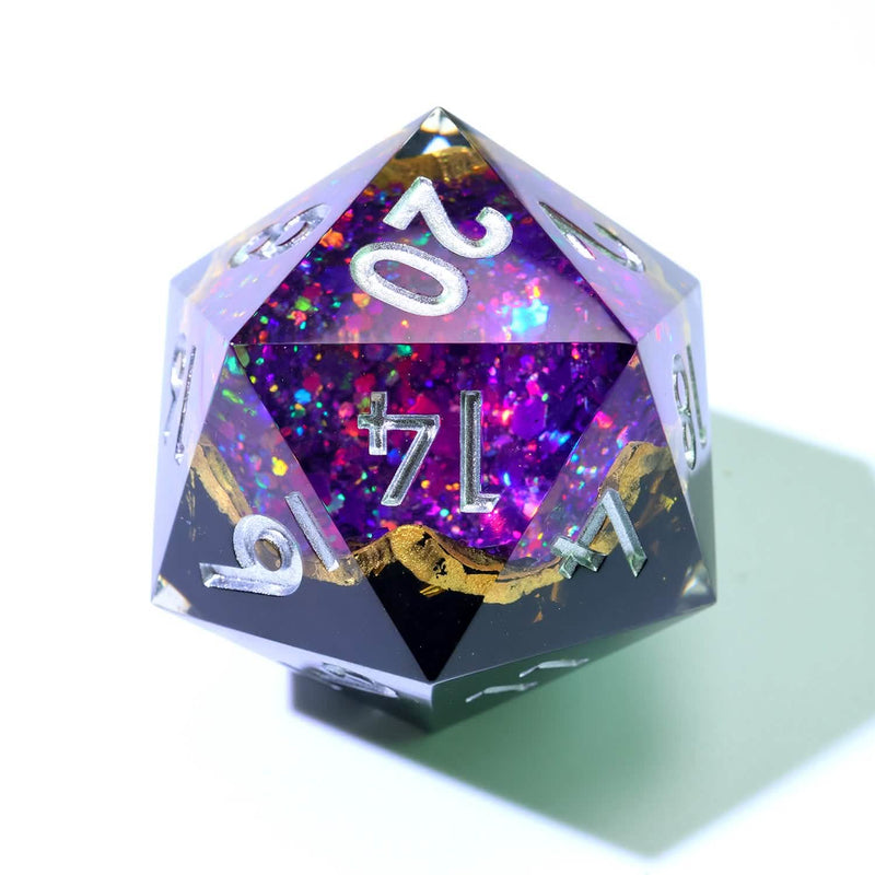 Regal Relic | 33mm D20 | Oversized Geode Dice | Single Dice