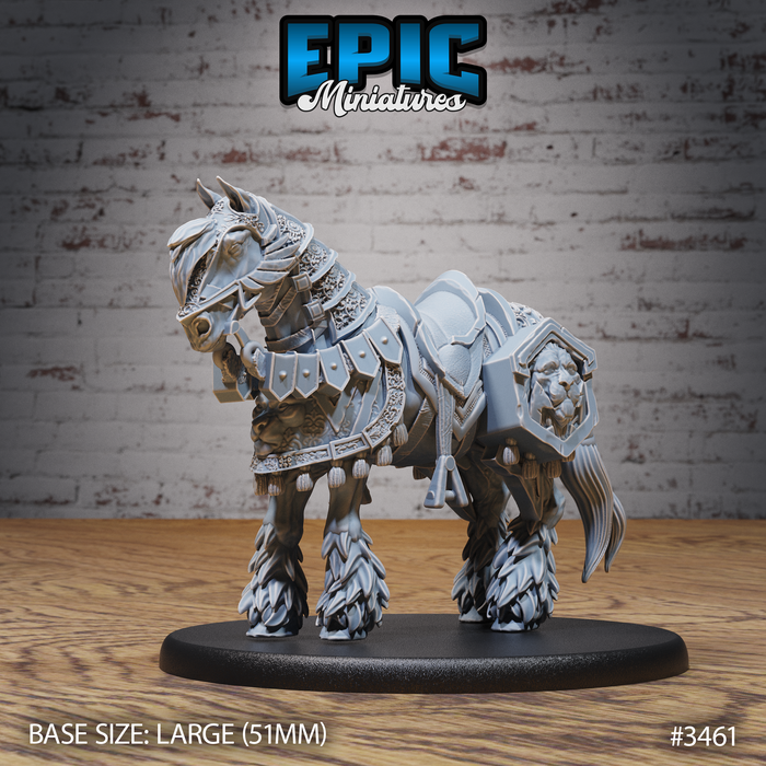 Legendary Horse Mount A | Chivalry Garden | Fantasy Miniature | Epic Miniatures