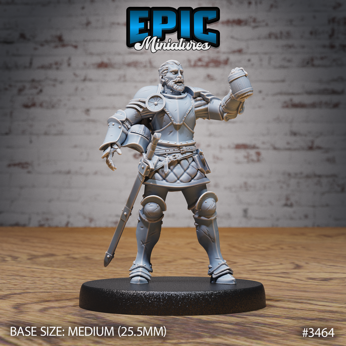 Knight Sir Tristan A | Chivalry Garden | Fantasy Miniature | Epic Miniatures