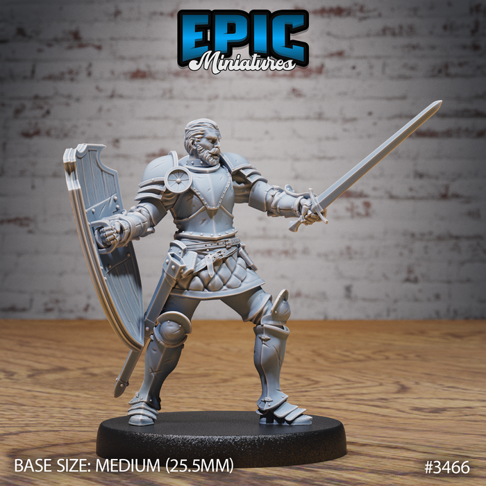 Knight Sir Tristan D | Chivalry Garden | Fantasy Miniature | Epic Miniatures