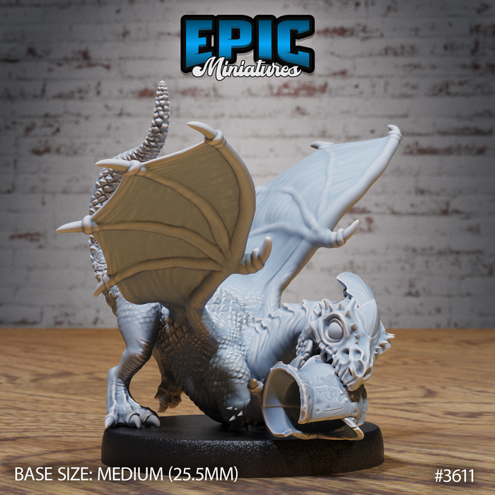 White Dragon Wyrmling Bite | Ice Age Madness | Fantasy Miniature | Epic Miniatures