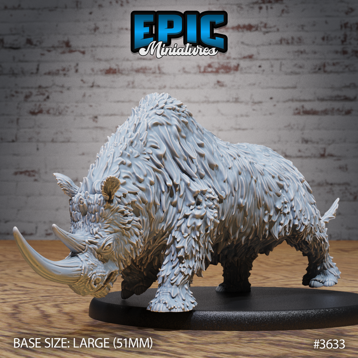 Wolly Rhino | Ice Age Madness | Fantasy Miniature | Epic Miniatures