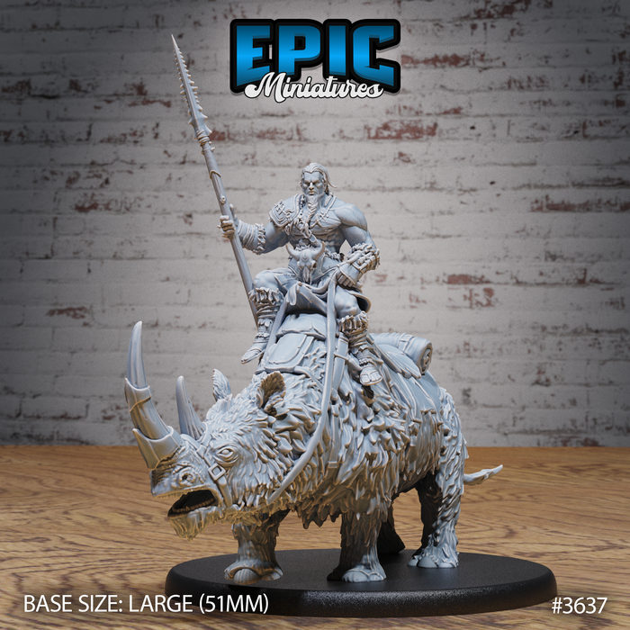 Barbarian Tribe Male Rider | Ice Age Madness | Fantasy Miniature | Epic Miniatures