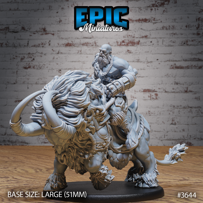 Half-Giant Barbarian Rider | Ice Age Madness | Fantasy Miniature | Epic Miniatures
