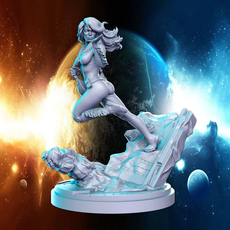 Kitty Noir | Super Hero Miniature | RN Estudio