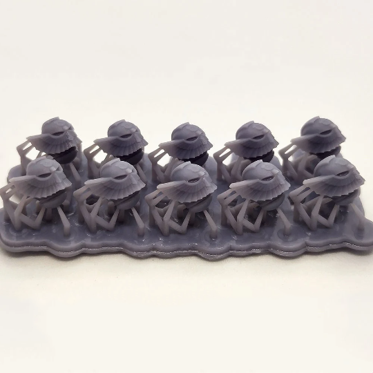 10x Space Warrior Helmets | Ultra Eagle | Sci-Fi Grimdark Custom Bitz Wargaming Miniatures 28mm 32mm