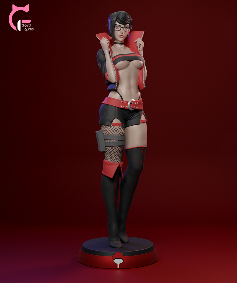 Sarada | Pin-Up Statue Fan Art Miniature Unpainted | Goyd Figures