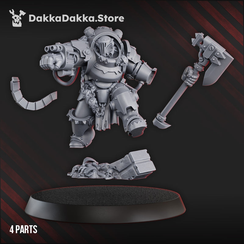 Gorgwork Comander In Heavy Armor | Battle Brothers | DakkaDakka