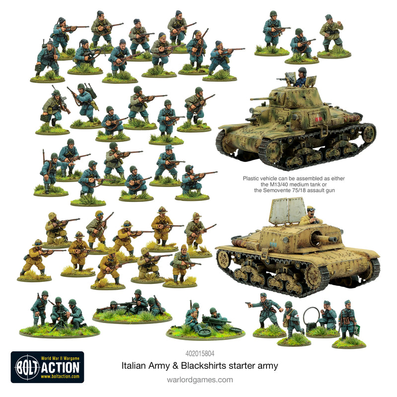 Italian Army & Blackshirts Starter Army | Bolt Action
