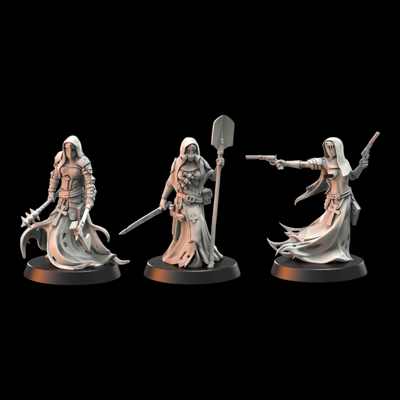 Wraith Pilgrims | Doomed Battalions | Trench Grimdark | Crab Miniatures