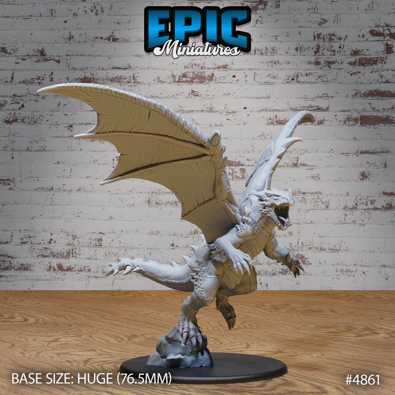 Bipedal Dragon Set (#4859-#4862) by Epic Miniatures | D&D Tabletop Miniatures