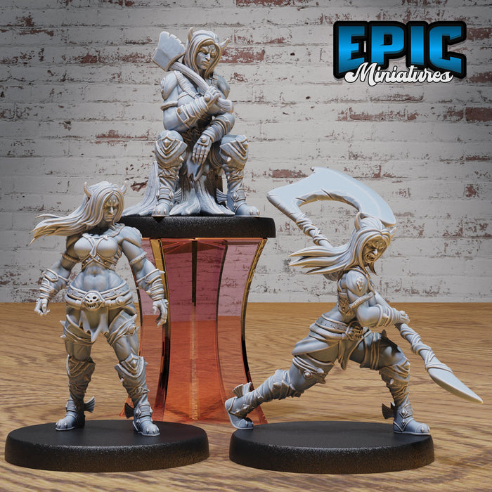 Orc Tiefling Warriors | Giants & Barbarians | Epic Miniatures