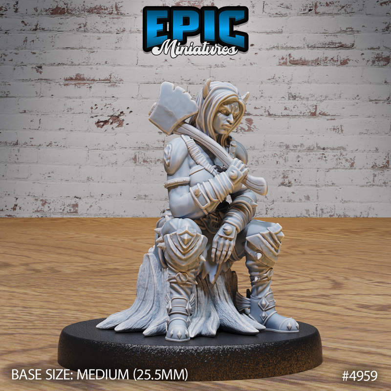 Orc Tiefling Female #4957-#4959 | Epic Miniatures | D&D Tabletop Minis