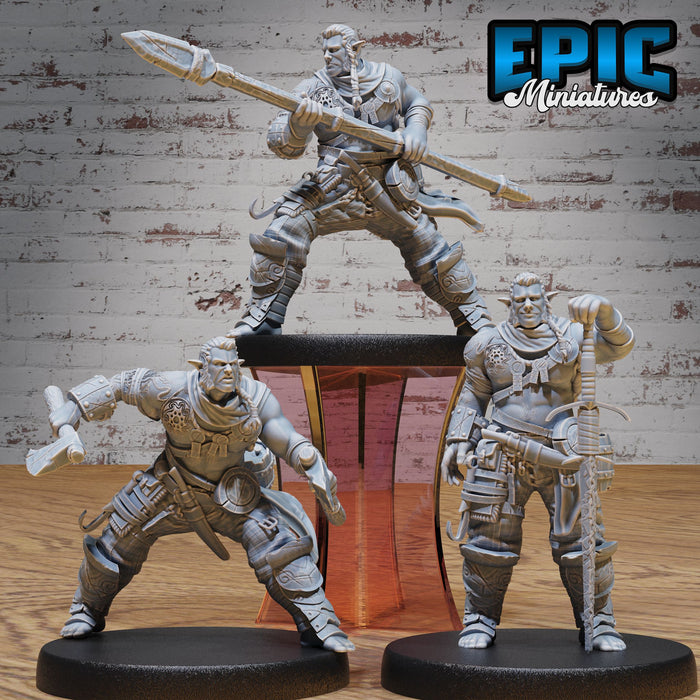 Half Orc Adventurers | Giants & Barbarians | Epic Miniatures