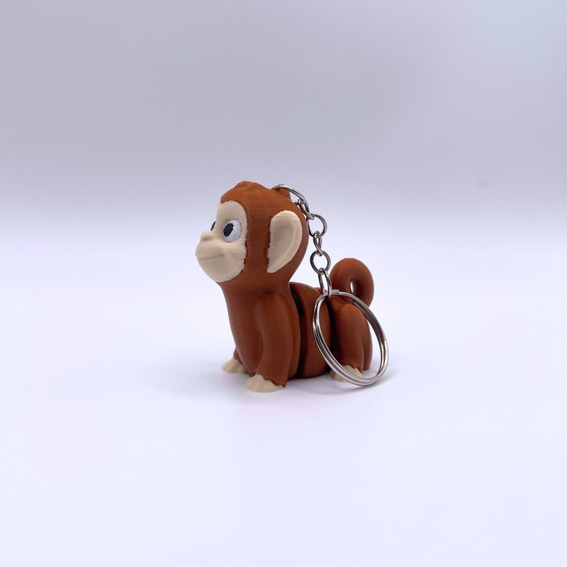 Happy Monkey Key Charm