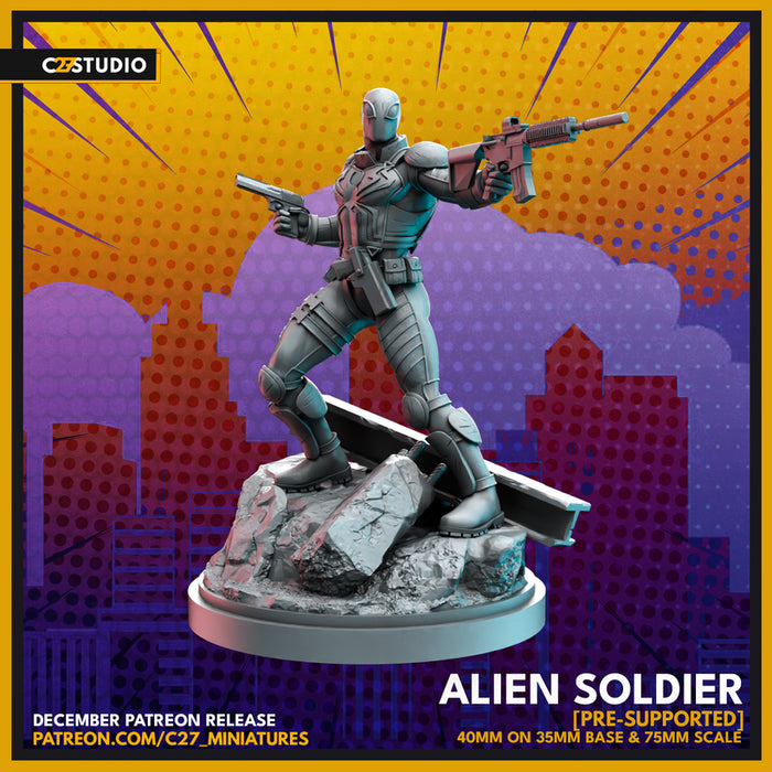 Alien Soldier | Heroes | Sci-Fi Miniature | C27 Studio