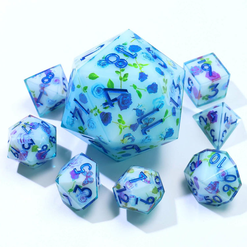 Enchanted China | 50mm D20 | Oversized Art Core Dice | Single Dice